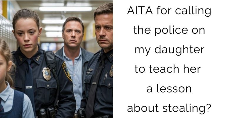 AITA for calling the police on my daughter to teach her a lesson about stealing?
