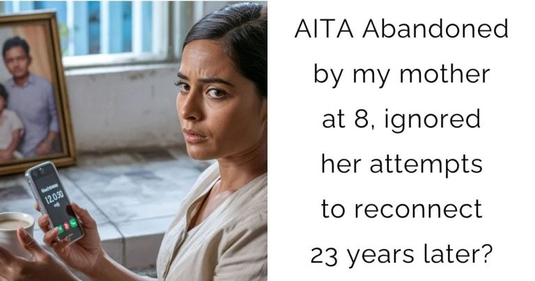 AITA Abandoned by my mother at 8, ignored her attempts to reconnect 23 years later?