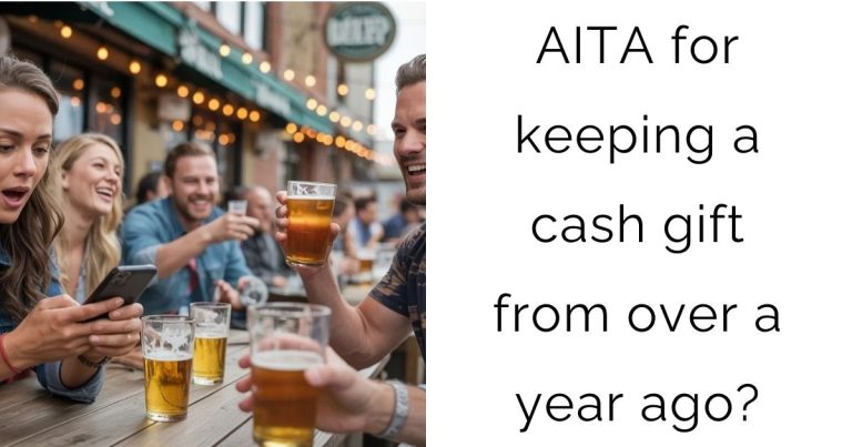 AITA for keeping a cash gift from over a year ago?