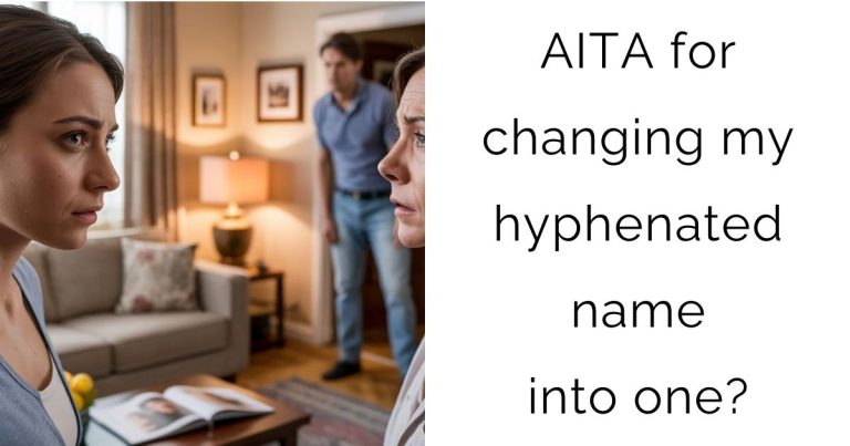 AITA for changing my hyphenated name into one?