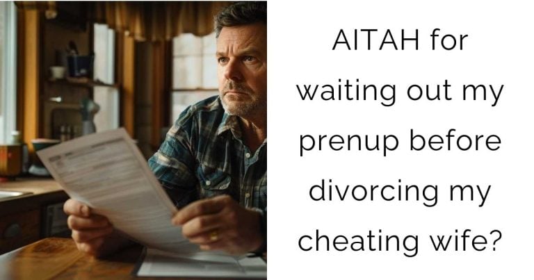 AITAH for waiting out my prenup before divorcing my cheating wife?