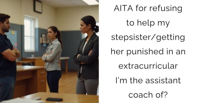AITA for refusing to help my stepsister/getting her punished in an extracurricular I’m the assistant coach of?
