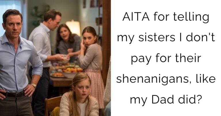 AITA for telling my sisters I don’t pay for their shenanigans, like my Dad did?