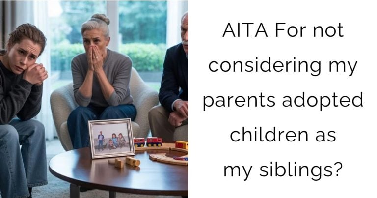 AITA For not considering my parents adopted children as my siblings?