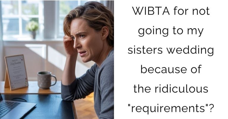 WIBTA for not going to my sisters wedding because of the ridiculous “requirements”?