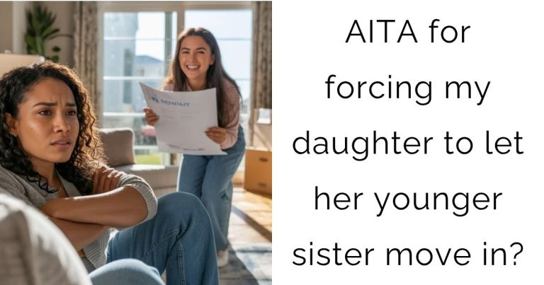 AITA for forcing my daughter to let her younger sister move in?