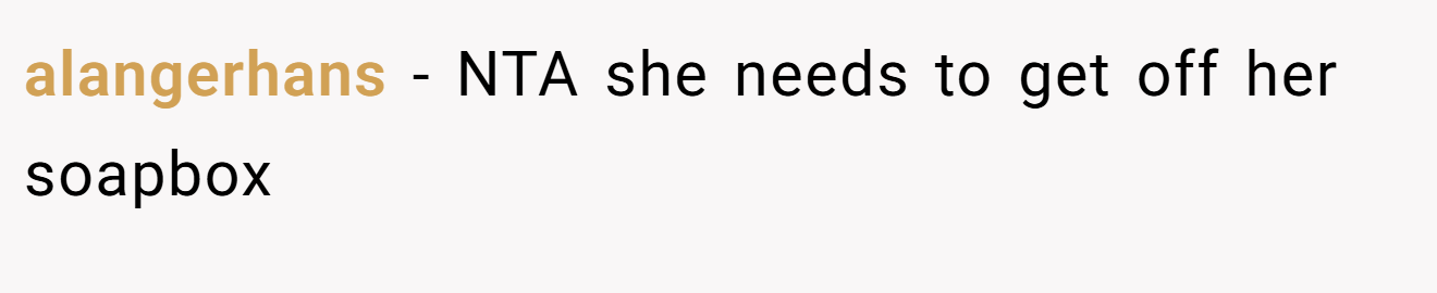 alangerhans − NTA she needs to get off her soapbox