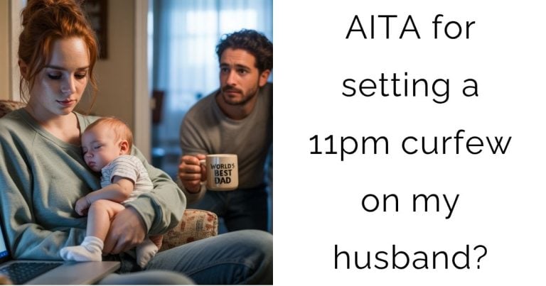 AITA for setting a 11pm curfew on my husband?