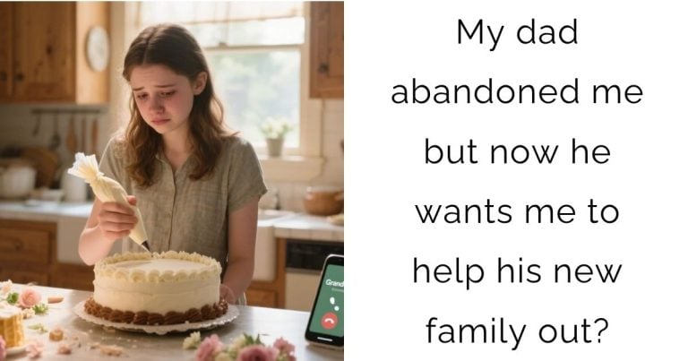 My dad abandoned me but now he wants me to help his new family out?