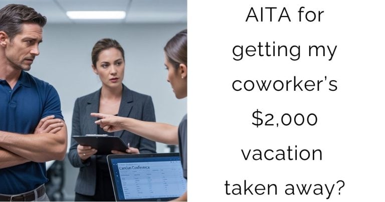 AITA for getting my coworker’s $2,000 vacation taken away?