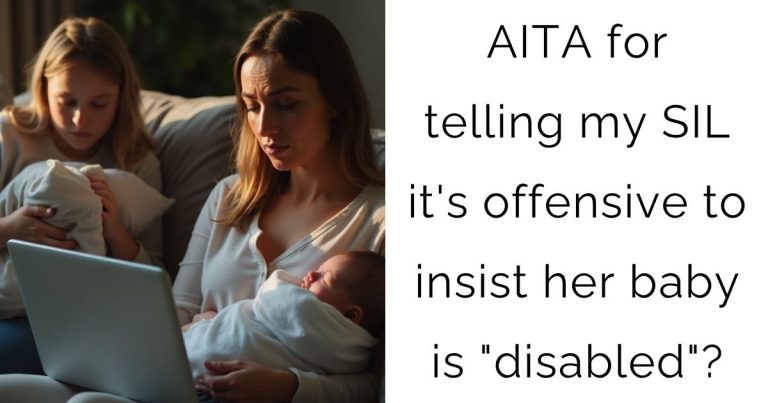 AITA for telling my SIL it’s offensive to insist her baby is “disabled”?