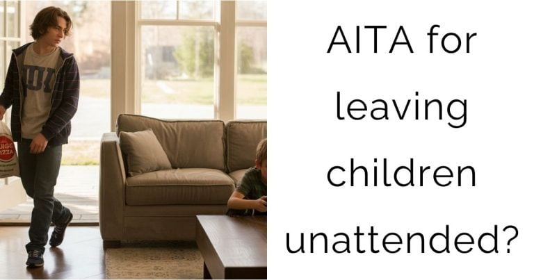 AITA for leaving children unattended?