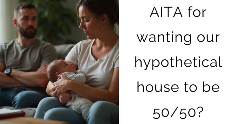AITA for wanting our hypothetical house to be 50/50?