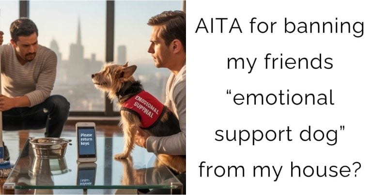AITA for banning my friends “emotional support dog” from my house?