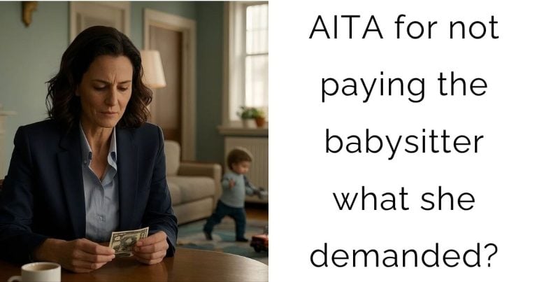 AITA for not paying the babysitter what she demanded?