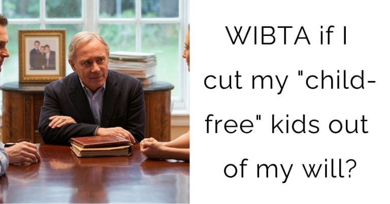 WIBTA if I cut my “child-free” kids out of my will?