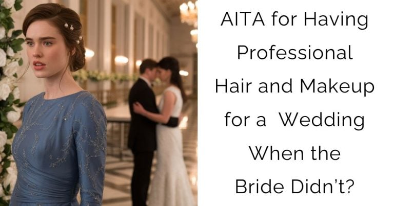 AITA for Having Professional Hair and Makeup for a Wedding When the Bride Didn’t?