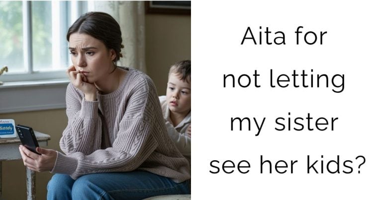 Aita for not letting my sister see her kids?