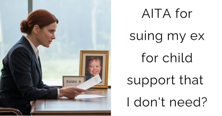 AITA for suing my ex for child support that I don’t need?