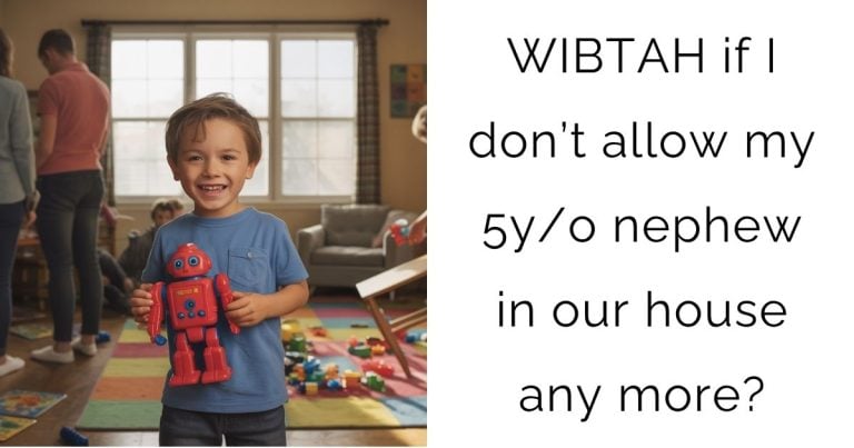 WIBTAH if I don’t allow my 5y/o nephew in our house any more?