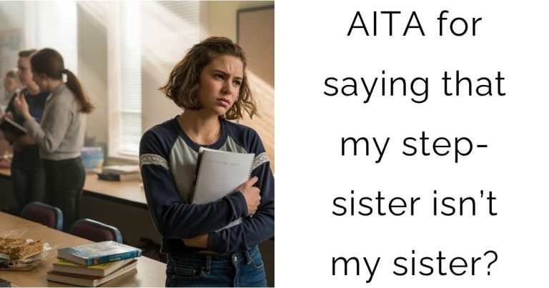 AITA for saying that my step-sister isn’t my sister?