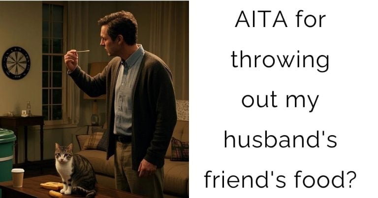 AITA for throwing out my husband’s friend’s food?