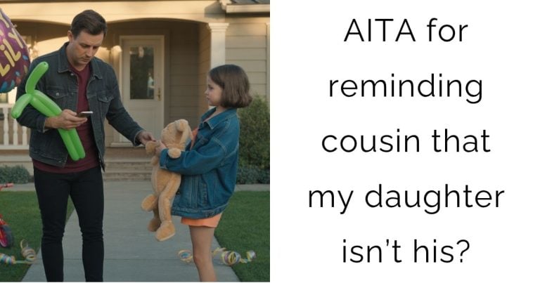 AITA for reminding cousin that my daughter isn’t his?