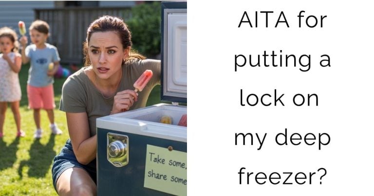 AITA for putting a lock on my deep freezer?