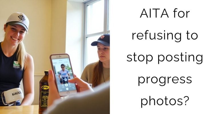 AITA for refusing to stop posting progress photos?