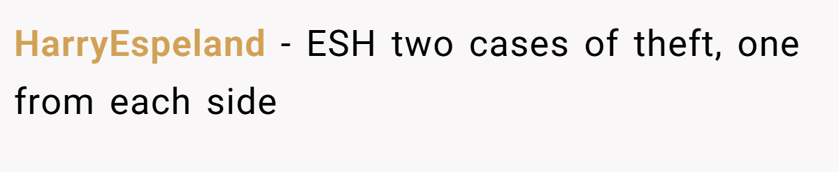 HarryEspeland − ESH two cases of theft, one from each side