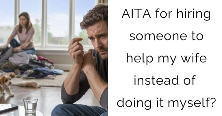 AITA for hiring someone to help my wife instead of doing it myself?