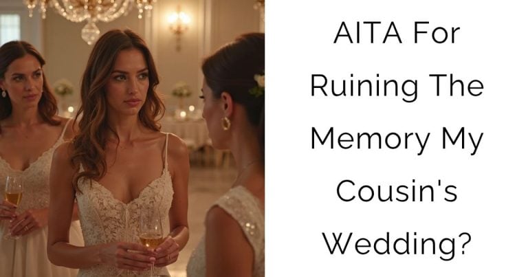 AITA For Ruining The Memory My Cousin’s Wedding?