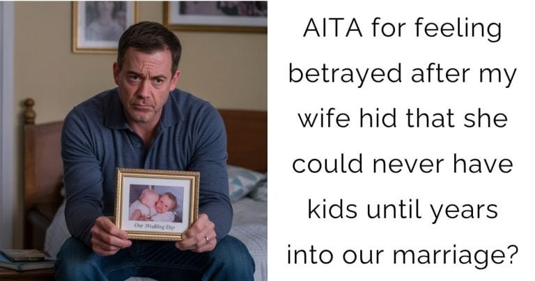 AITA for feeling betrayed after my wife hid that she could never have kids until years into our marriage?