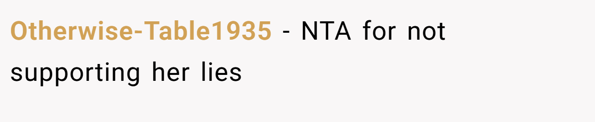 Otherwise-Table1935 − NTA for not supporting her lies