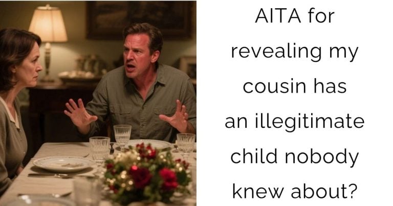 AITA for revealing my cousin has an illegitimate child nobody knew about?