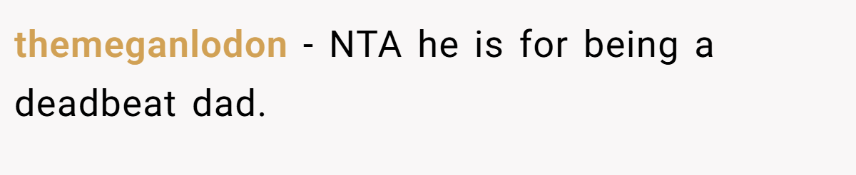 themeganlodon − NTA he is for being a deadbeat dad.