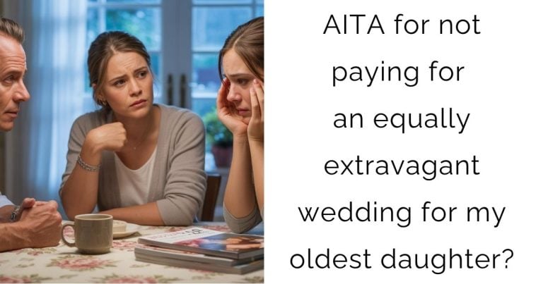 AITA for not paying for an equally extravagant wedding for my oldest daughter?