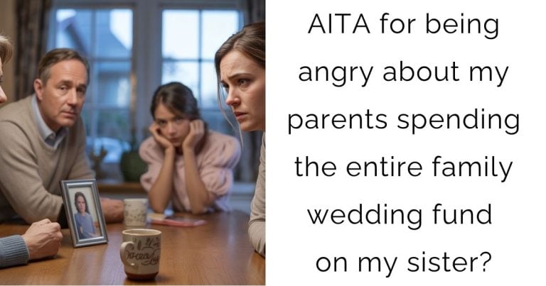 AITA for being angry about my parents spending the entire family wedding fund on my sister?