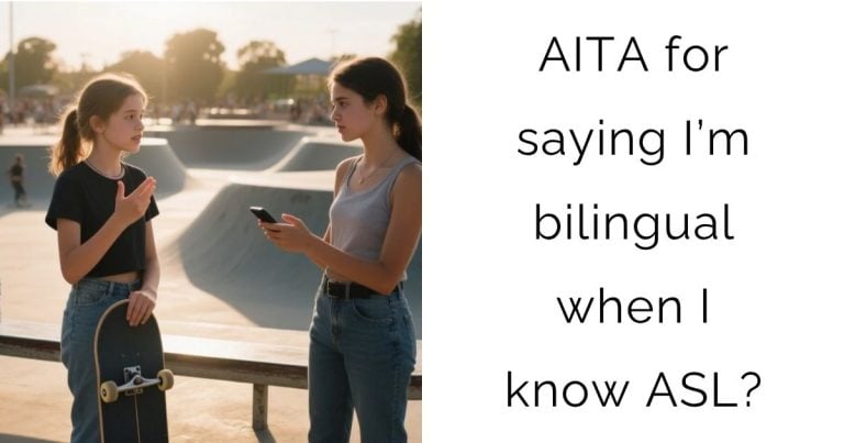 AITA for saying I’m bilingual when I know ASL?