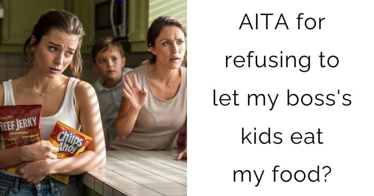 AITA for refusing to let my boss’s kids eat my food?