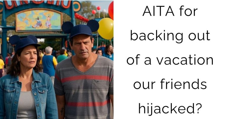AITA for backing out of a vacation our friends hijacked?