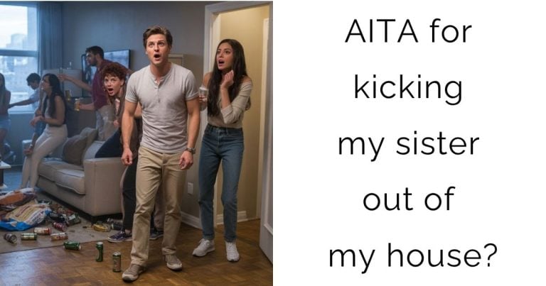AITA for kicking my sister out of my house?
