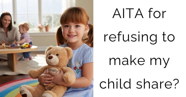 AITA for refusing to make my child share?