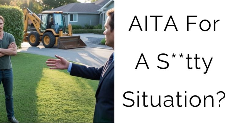 AITA For A S**tty Situation?