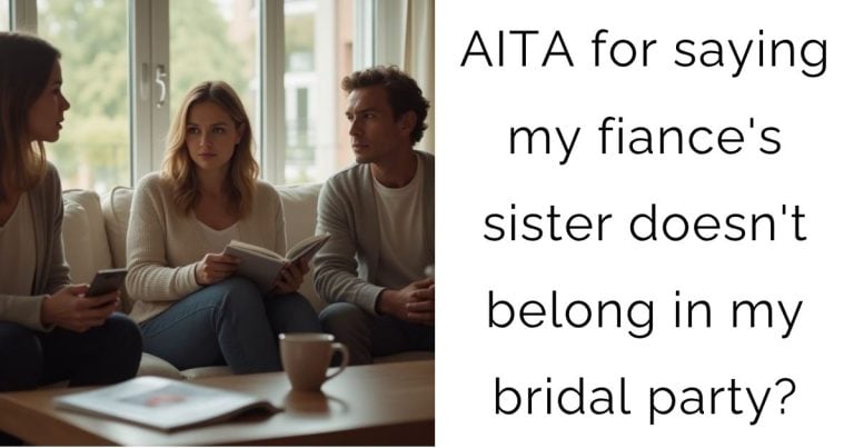 AITA for saying my fiance’s sister doesn’t belong in my bridal party?