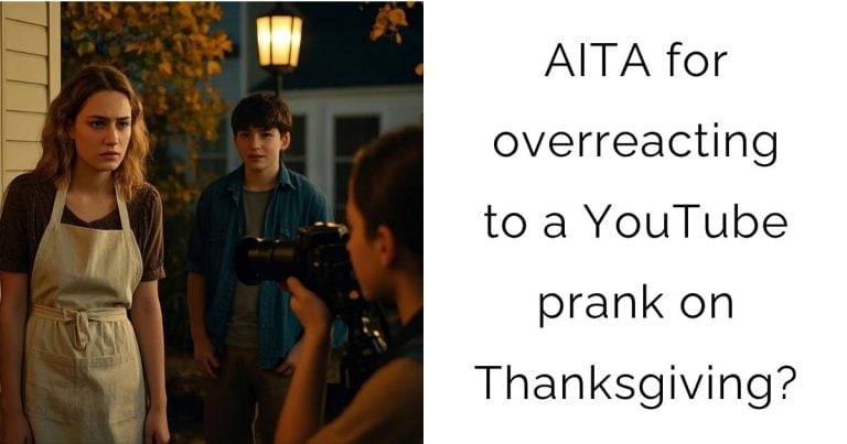 AITA for overreacting to a YouTube prank on Thanksgiving?