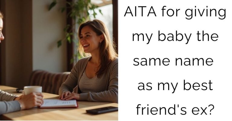AITA for giving my baby the same name as my best friend’s ex?