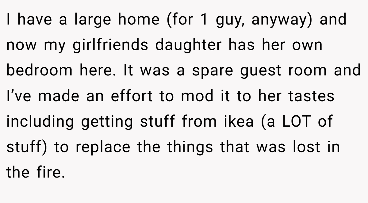 I have a large home (for 1 guy, anyway) and now my girlfriends daughter has her own bedroom here. It was a spare guest room and I’ve made an effort to mod it to her tastes including getting stuff from ikea (a LOT of stuff) to replace the things that was lost in the fire.