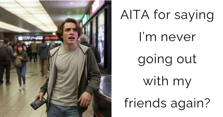 AITA for saying I’m never going out with my friends again?