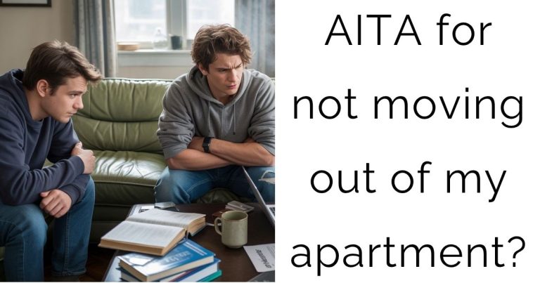 AITA for not moving out of my apartment?